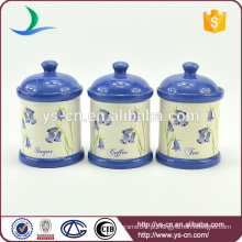 Cerâmica China Fornecedor Set Canister De 3 Pcs